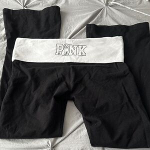 Pink boot cut yoga pants